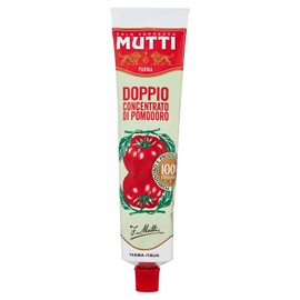 Mutti: "Doppio Concentrato" Double Concentrated Tomato Sauce, 130 G (4.58 Ounces) [ Italian Import ]