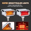 Wodvyss 2Pcs Double Face Amber/Red Lens 12 LED Marker Lights