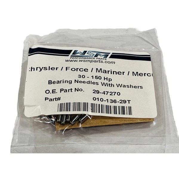 WSM Force Mercury 30-150 Hp Outboard Rod Needles & Washers