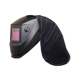New Upgrade Welding Helmet Cover fits for Lincoln Welding Helmets ，Heavy Duty Flame Resistant Welding Helmet Extended Cover with Press Fit Seal -1 year warranty (black)