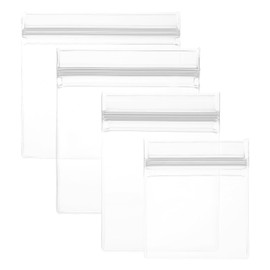 PATIKIL Anti Tarnish Jewelry Bag, 30 Pcs EVA Jewelry Storage Zipper Bags Anti Oxidation Small Bag for Packaging Jewelry, Earrings, Rings, Necklaces, 4 Size, White
