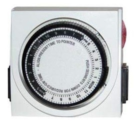 UbiGear Dual Outlet Grounded Timer