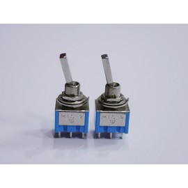 Mini Switch On – On Type 2 Times Circuit 2 Contact 6 Pin Blue Set of 2