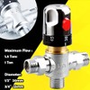 Three-Way Thermostatic Mixing Valve 1Tons 1/2" 20mm