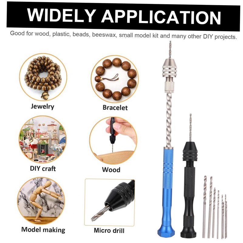 COHEALI 2 Sets Drill Bits for Jewelry Making Resin Drill