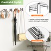 VINHOLD Wall Mounted Coat Rack-4 Hooks, Heavy Duty Stainless Steel