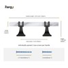 Rergy 10 Pack Black Cabinet Handles White Marble Cabinet Pulls