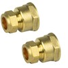 UKDeals Direct® 15mm Compression by 3/4" BSP Brass Female Iron