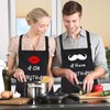 Rosoz 2-Piece Funny Kitchen Apron Set, Bridal Shower, Engagement, Wedding