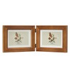 ibalux 5x7 Double Hinged Picture Frame, 2 Folding Photo Frame,