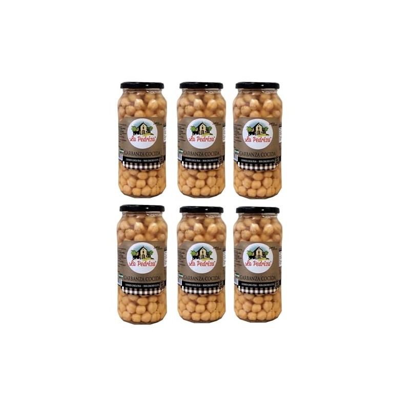 Spanish Cooked Chickpeas - Garbanzos - Pack of 6 x