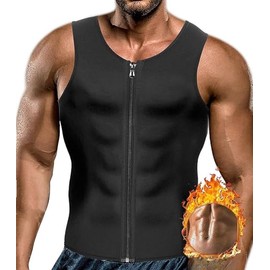 LTSnake - Chaleco de Neopreno para Hombre con Forma de Playera de Tirantes para Adelgazar y Adelgazar                                                 