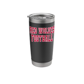 Arkansas State University Red Wolves Football Sports Fan Stainless Steel Insulated Tumbler