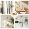 Celblisora 2 Pcs Metal Bow Curtain Holdbacks, Gold Curtain Tiebacks