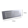9" x 3" Louvre Vent Satin Anodised Aluminium/Metal Chrome Grille