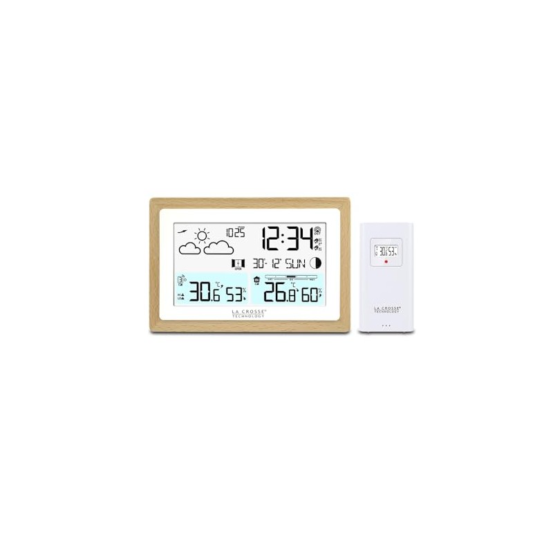 La Crosse Technology WS6282 Weather Station with Wooden Contour