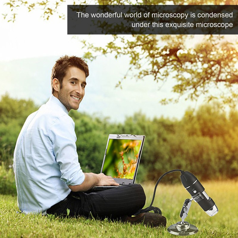 Wireless Digital Microscope Handheld Portable USB Microscope Camera with 8