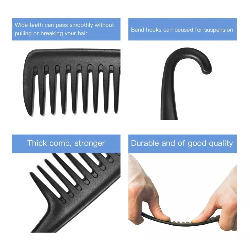 TechMel Peine Especial Para Desenrredar Cabello Chino Cola De Mono