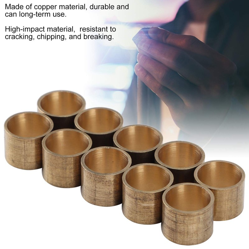 10PCS Pool Cue Ferrules, Brass Billiards Cue Tips, Billiard Cue