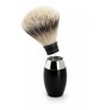 Mule KOSMO 281K876 Shaving Brush (Fine Badger) Black Resin