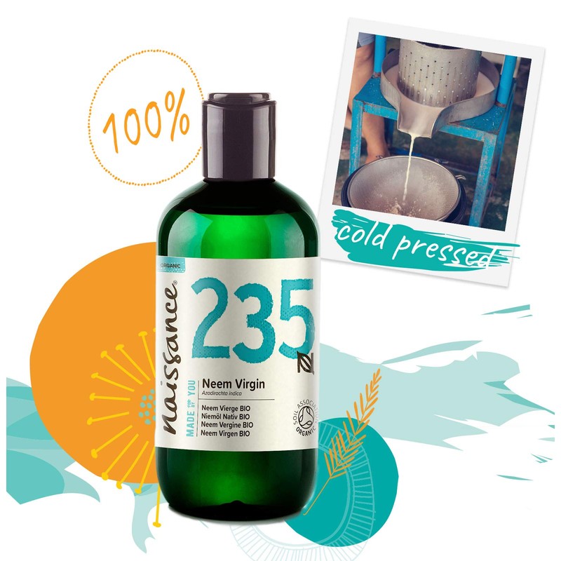 Naissance Organic Cold-Pressed Virgin Neem (no. 235) 250ml - Pure,
