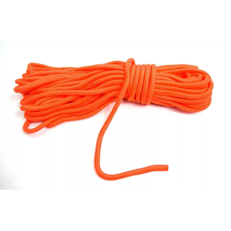High Visibility Orange Paracord Cord 10mm Thick x 25 Metres