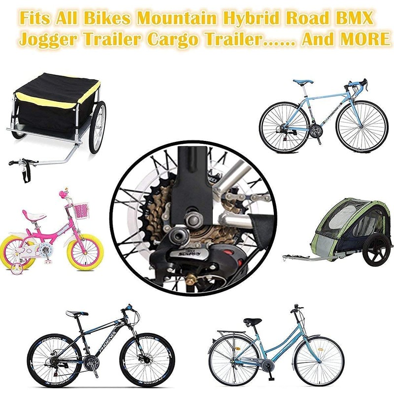 Uelfbaby Bicycle Safety Flag Accessories Black Bracket(2 pcs)