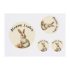 Azeeda 4 x 'Frohe Ostern mit Kaninchen und Eiern' Temporäre