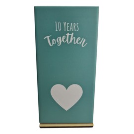 10 Year Anniversary Together Tile Ornament Gift Idea