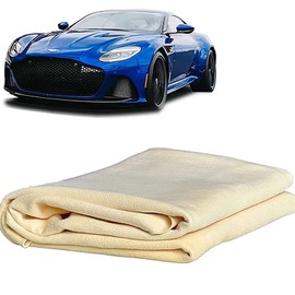 JEOPKO chamois leathers for cars,Large Genuine Chamois Leather(65x40cm),Car Drying Towel Shammy Leather Cloth, car cleaning kit,Chamois Leathers For Cars Perfect for drying off the whole car.