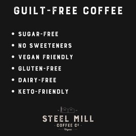 Steel Mill Coffee Co. | Chocolate Raspberry Gourmet Flavored Coffee | 2 LB Bag | Whole Bean | Medium Roast | 100% Arabica Beans | Vegan, Gluten-Free, Sugar-Free