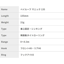 DUO Baby Roof Manic 135 Red Hot Chili ACC0580 Total Length 5.3 inches (135 mm)