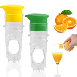 NCTNCX Pack of 2 Lemon Squeezer, Manual Juicer, Manual Citrus Juicer, Suitable for Lemons, Oranges and Other Types of Citrus Fruits, Easy to Use (2)