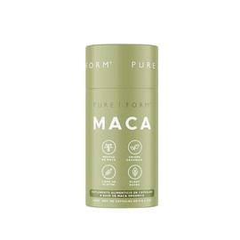 Pure Form Maca - Cápsulas a base de Raíces de Maca Amarilla Orgánica, Maca Negra Orgánica y Maca Roja Orgánica | Con Pimienta Negra | 90 cápsulas de 800 mg | 45 porciones