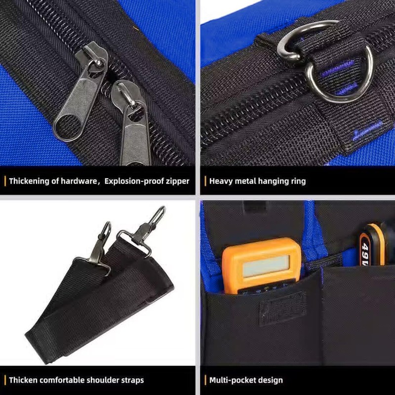 FASTECH 20 Inch Heavy Duty Tool Bag with Wide Mouth