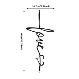 Crosses Wall Decor, Love Signs Decor For Home, Metal Cross Wall Decor, Spiritual Hanging Wall Decorations, 7.2 X 15.6 Inch, Black