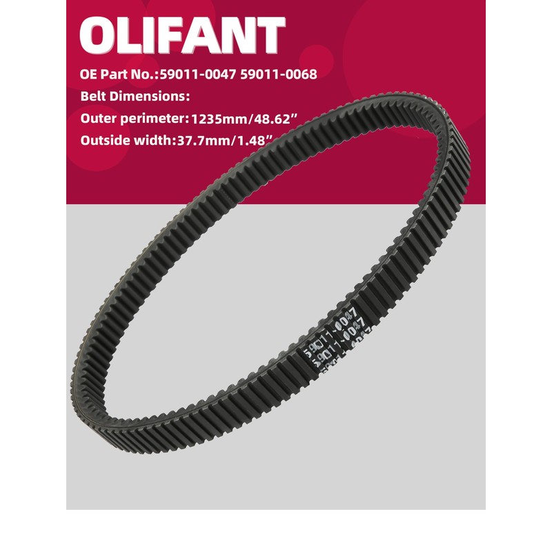 59011-0047 59011-0068 Drive Belt for Kawasaki Teryx KRX KRF 1000