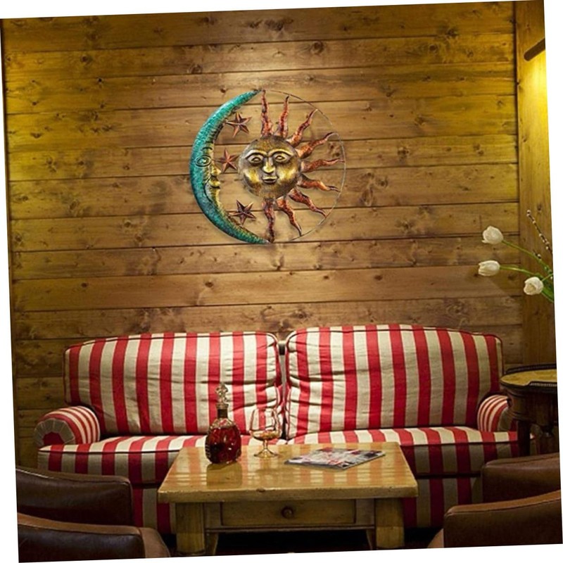 Ipetboom 1 PC Unique Sun Moon Pendant Wall Hanging Decor