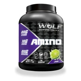 Aminoácidos En Polvo Wolf 1 Kg Sabores 100 Servicios Limón                                                                                            
