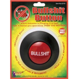 Unbranded Large Bullshit Button - Smell bullshit in the air? Perfect Funny Office Gag Gift