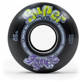 ENUFF Skateboards Super Softie Wheels Wheels, Adults, Unisex, Black (Black), 55 mm