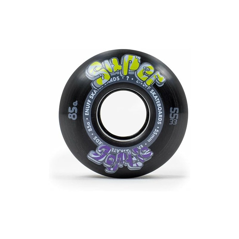 ENUFF Skateboards Super Softie Wheels Wheels, Adults, Unisex, Black (Black),