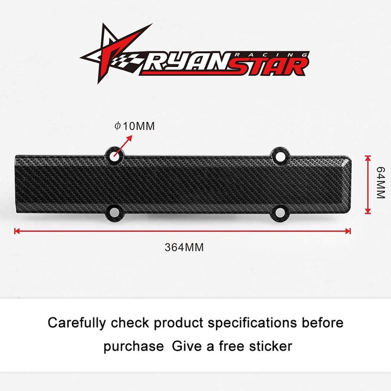 RYANSTAR Cubierta de bujía estilo fibra de carbono para válvula