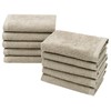 ZOLLNER Set of 10 Small Guest Towels 30 x 30