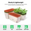 VIVOSUN Self-Watering Planters, 4-Pack 10.5 Inch Compact Rectangular Window Herb