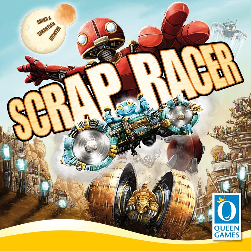 Queen Games Scrap Racer Strategy Dice Game for Families, Adults,