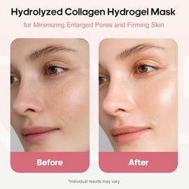 NLQ Collagen Face Mask Overnight Hydrogel Deep Mask - Glass Skin Intensive Hydrating & Firming Pore Refining Anti-Aging Sheet Mask, Skincare Gift for 