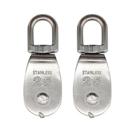 simPLEISURE ya010013c02n0 Pulleys Stainless Steel M25 Set of 2