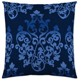 Byour3 - Cushion cover with zip, 100% cotton cushion cover in combination with the sofa cover, duvet cushion protection, square, bedroom, lounge area, sofa (black blue, 50 x 50 cm)