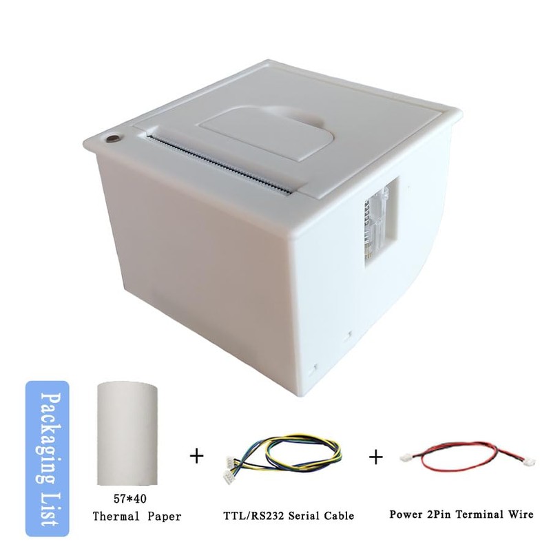 TYLKMCS White 58mm Embedded Thermal Bill Printer RS232/TTL Micro Panel